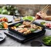 IRIS OHYAMA IH-T37 (1400W) BBQ Grill Plate, Ceramic Coating, Easy To Clean, Black, IHKP-YP14-B