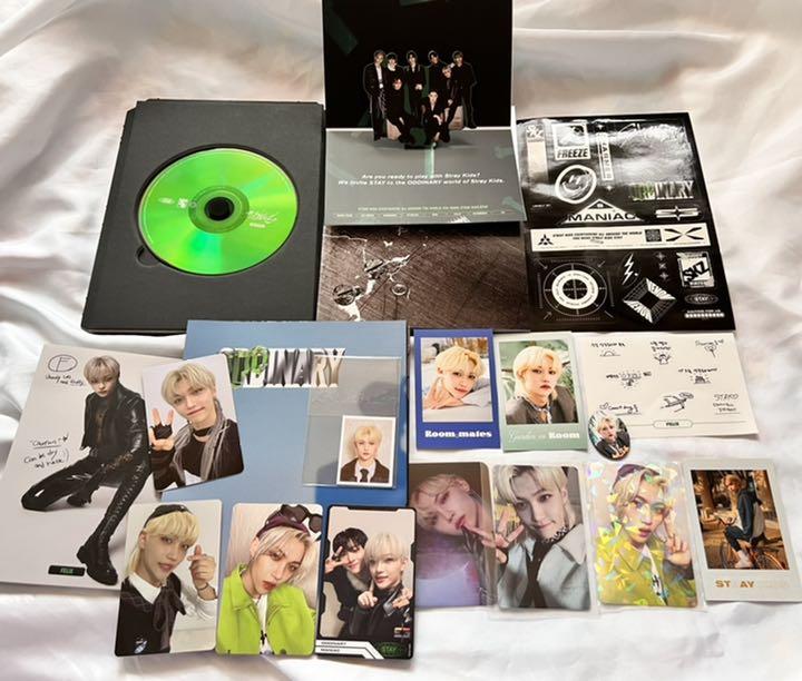 

[USED] stray kids felix piri trading card goods set album rare