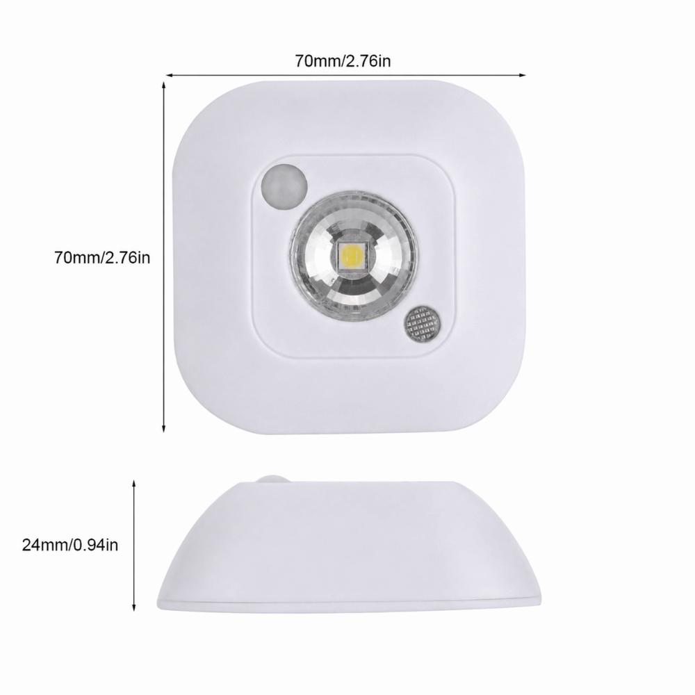 Battery Powered Motion Sensor Night Light Mini Size Cabinet Lamp Wardrobe Light Wardrobe