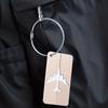60Pcs Stainless Steels Wire Keychains Rings Circle Metal Keychains Label Rope Braided Steels Chain Heavy Luggage Label Rings