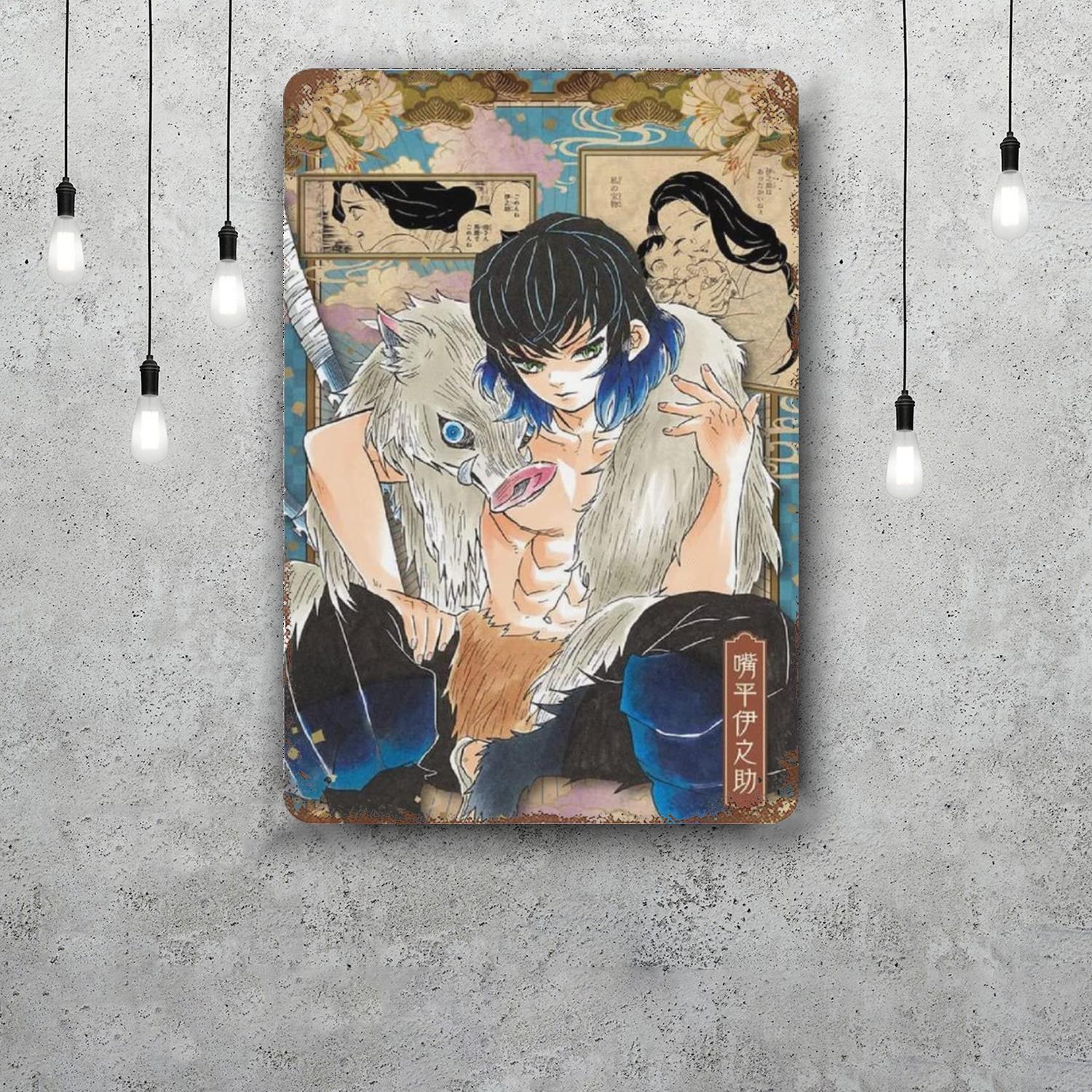 

hakkenden cartoon Decor Vintage Metal Signs Tin Signs Captain Poster Decor for Bar Pub Club Man Cave Wall Decoration 20x30cm（7.8x11.8inch）