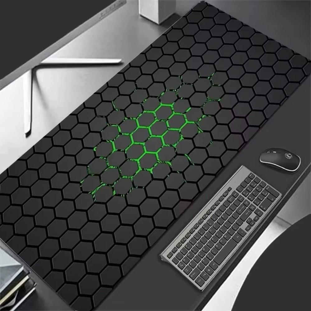Polyester Hexagon Mouse Pad Microfiber Woven Surface Gaming Mouse Pad Office Desk Use