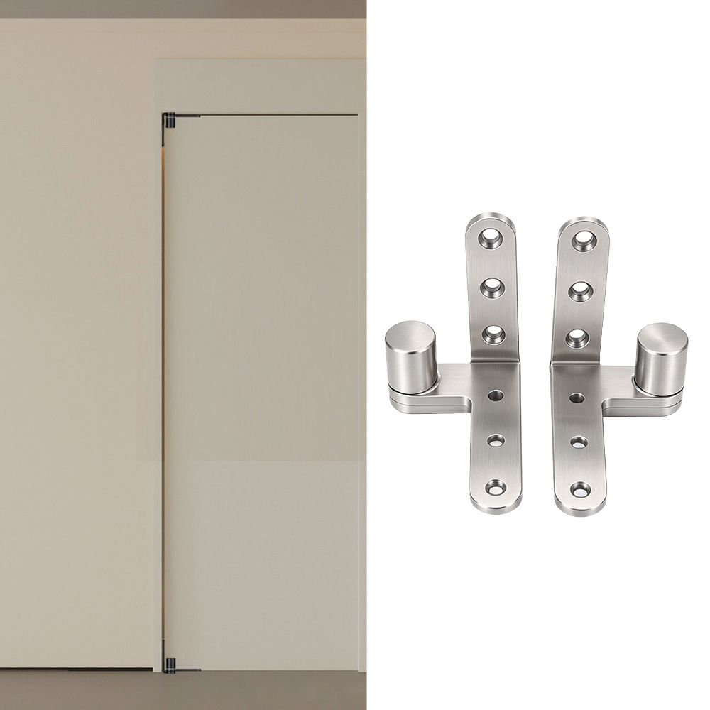 2pcs 270 Degree Rotation Rotating Pivot Hinge Stainless Steel Left Right Door Hinge Cabinets