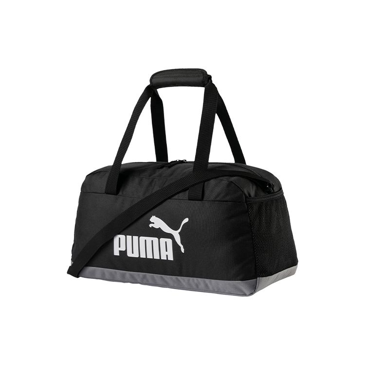 Puma Large Logo Fabric Tote Bag Training Bag Women Tote Bags Black 074942-01 Black