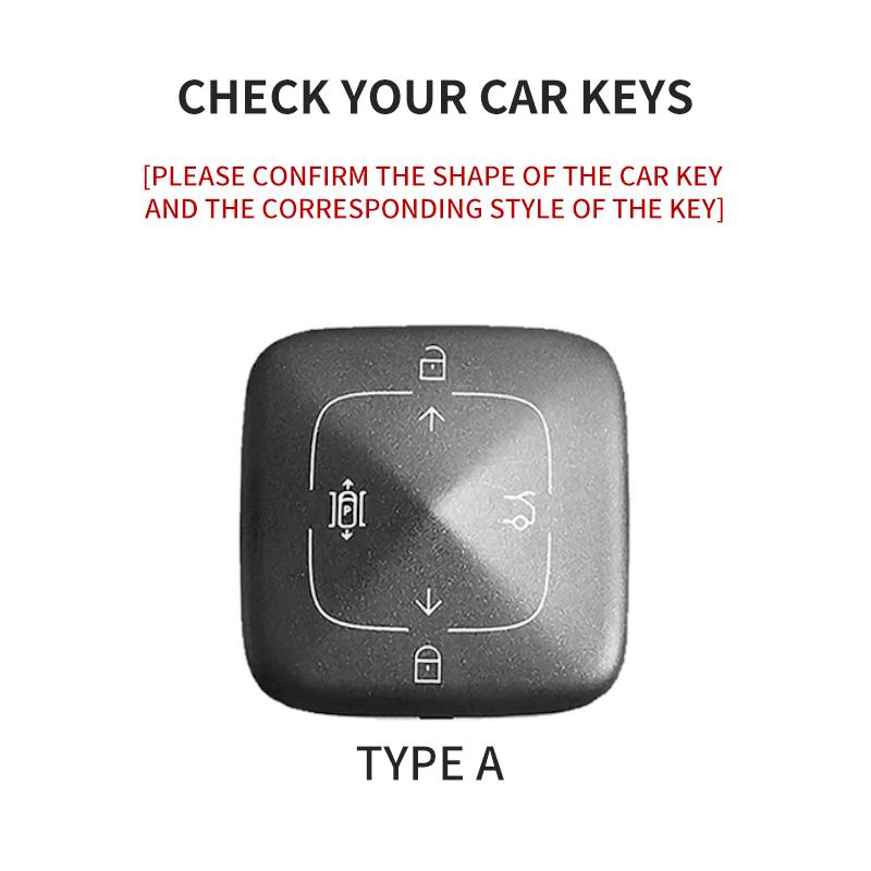 Suede Car Flip Key Case Cover Fob For Zeekr X 001 007 009 7X Mix Smart Remote Keychain Protector Shell Decorative Accessories
