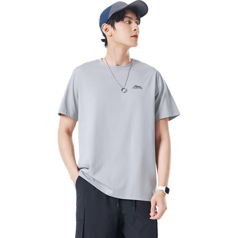 CAMEL Men's Three-Proof Round Neck Short Sleeve T-Shirt