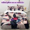 Naruto Sasuke Uchiha Various Sizes Bedding Set Duvet Cover 3pcs Children's Gift Print Cartoon Extra Large Decor