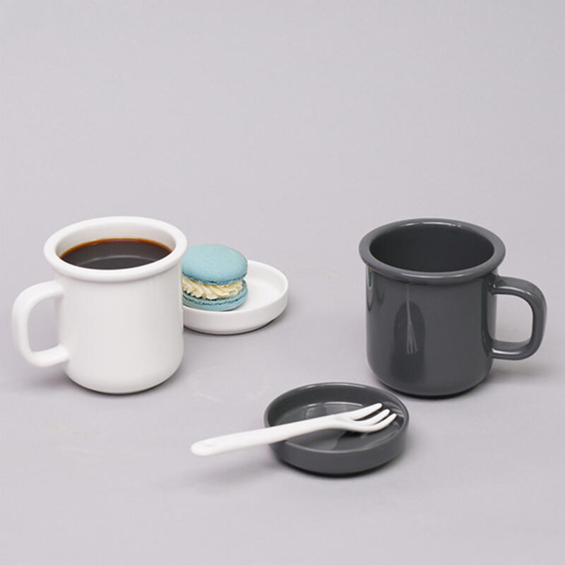 Nordic Ball Mug with Lid (4 colors) Milk White