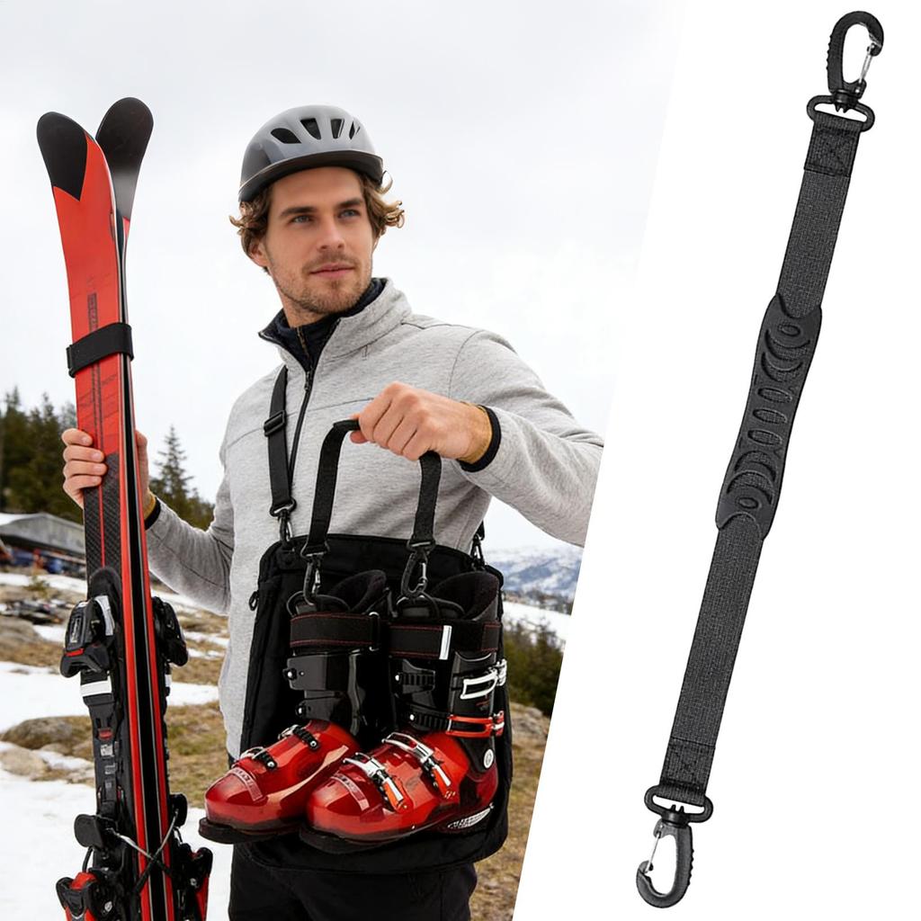 Ski Boot Straps Sports Shoulder Sling Ski Carrier Strap for Women Men Outdoor Commuting Camping Hiking Cycling Motorcycle Riding