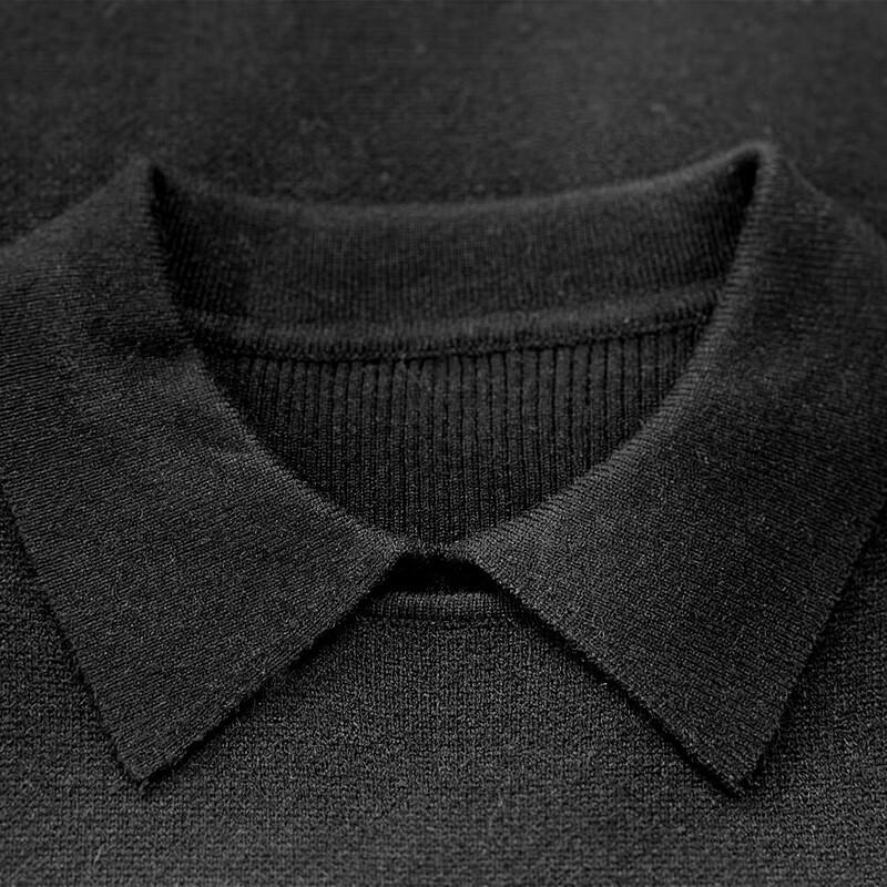 Chic Doll Collar Knitted Dress Set