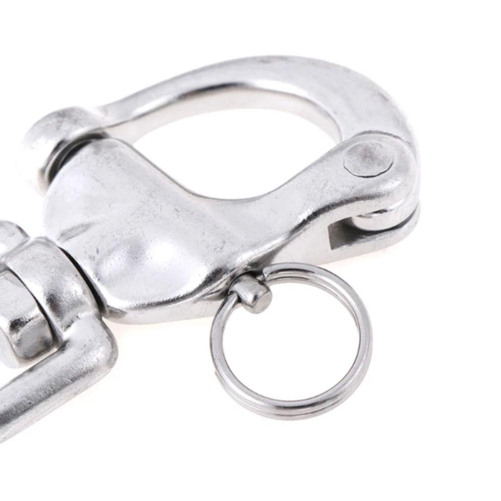 316 Edelstahl Schäkel Schnellspanner Drehbarer Halter Drehbarer Schäkel 70mm Größe Drehbarer Federhaken Schnellverschluss Schnalle