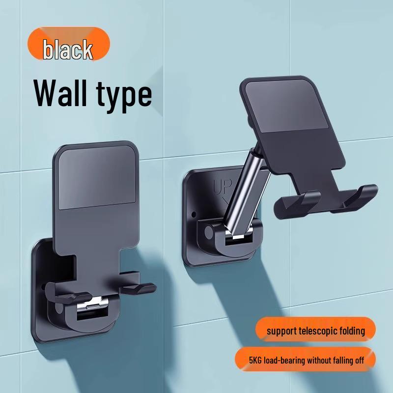 Lazy Person Wall-Mounted Phone Holder for Kitchen & Bathroom