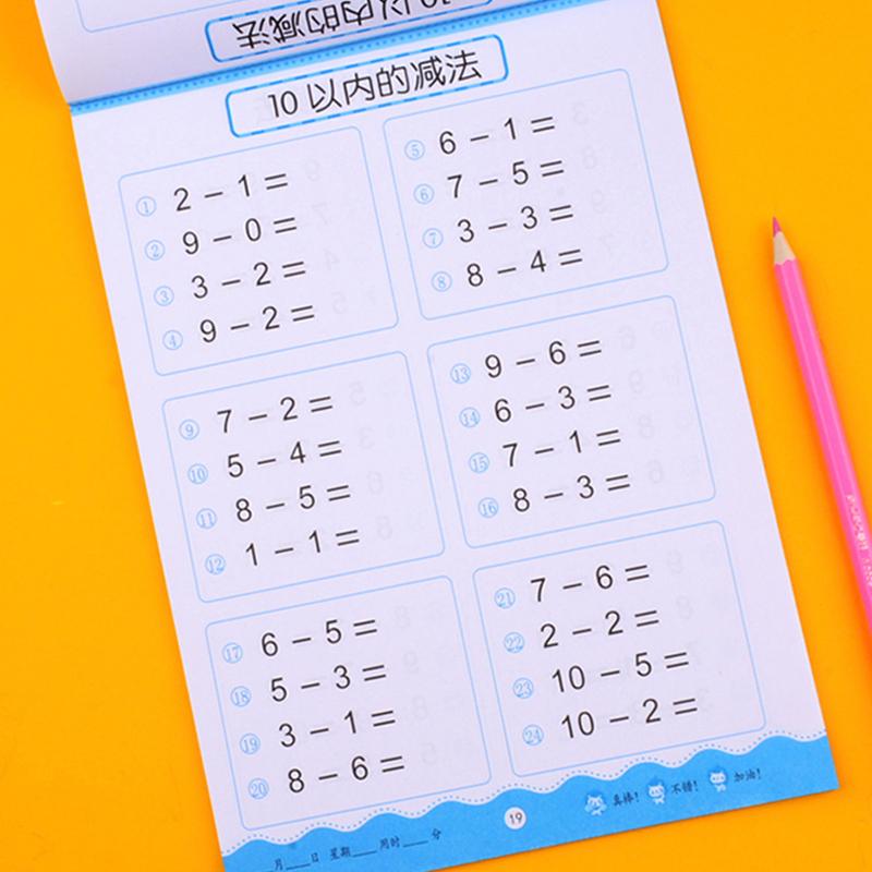 Mündliche und Kopfrechenübungen im Bereich 10-100 Addition und Subtraktion Mathematisches Training Komplettes Set mit Fragekarten