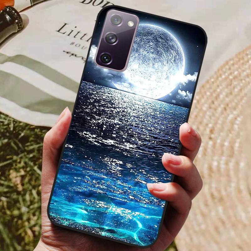 For Samsung Galaxy S20 FE S20FE Case Fashion Silicone Cover For Samsung S20 Fan Edition S20 Lite S 20 FE Phone Case Black Bumper