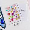 3 Sheets/Set Mini Size Acrylic Crystal Gem Diamond Sticker for Kids Handmade DIY 3D Rhinestone Decoration