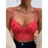 Eyelash Lace Tank Top V Neck Perspective Crop Tops Women Summer Camis Solid Color Camisole Fashion Tube Female Sleeveless Cropped Vest Y2K Clothes