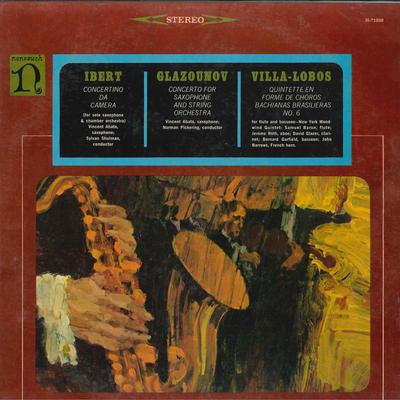 LP-Schallplatte IBERT, GLAZOUNOV, VILLA-LOBOS - Concertino Da Camera H71030 NONESUCH 1966 US Klassik Gebraucht
