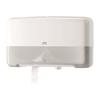 Tork elevation twin mini jumbo distributeur de papier toilette plastique blanc