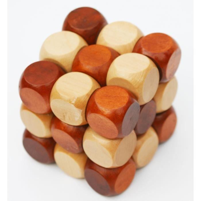 Toys of Wood Oxford Casse-tête 3D en forme de cube à démonter Jeu d'agilité cérébrale