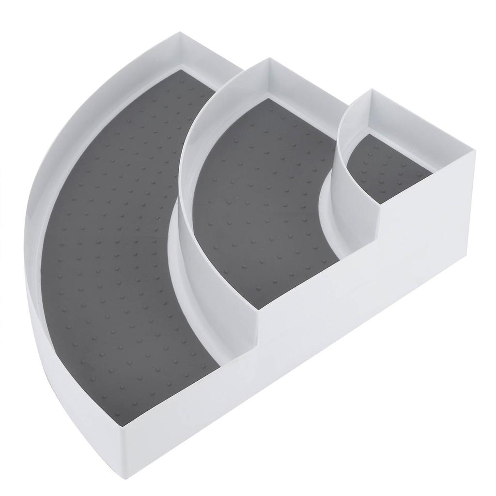 Kitchen Cabinet 3 Tier Corner Shelf Organizer Spice Seasoning Bottle Holder Rack Storage Tool