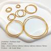 eManco Fashion Gold Size Circle Earrings Women's Jewelry Accessories Classic Stainless Steel Earrings Wholesale