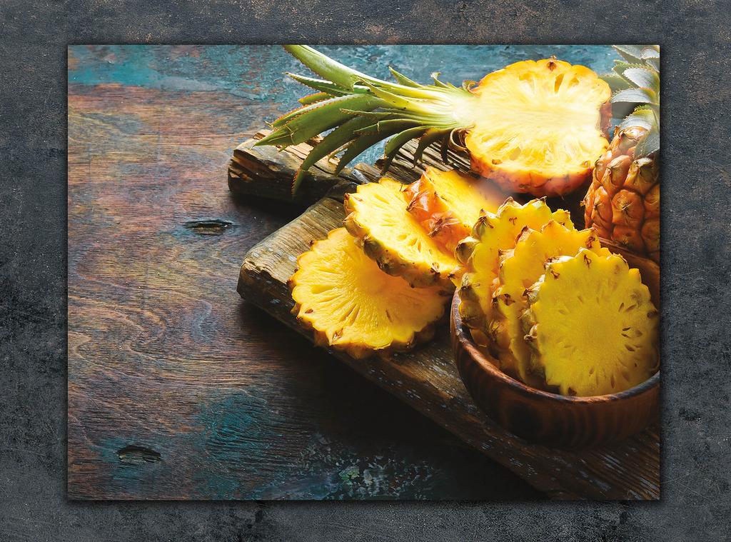 SZKLANA DESKA DO KROEJNIA 30x22 ANANAS