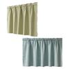 Linen Short Curtain for Kitchen, Semi Sheer Valance for Small Window, Kitchen Curtain for Pantry Door, Farmhouse Cabinet Cover