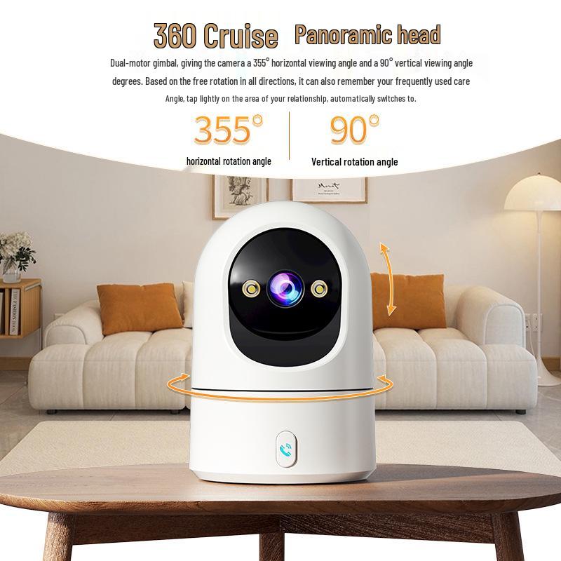 2025 HD Wireless Indoor Surveillance Camera with Remote Mobile Monitoring