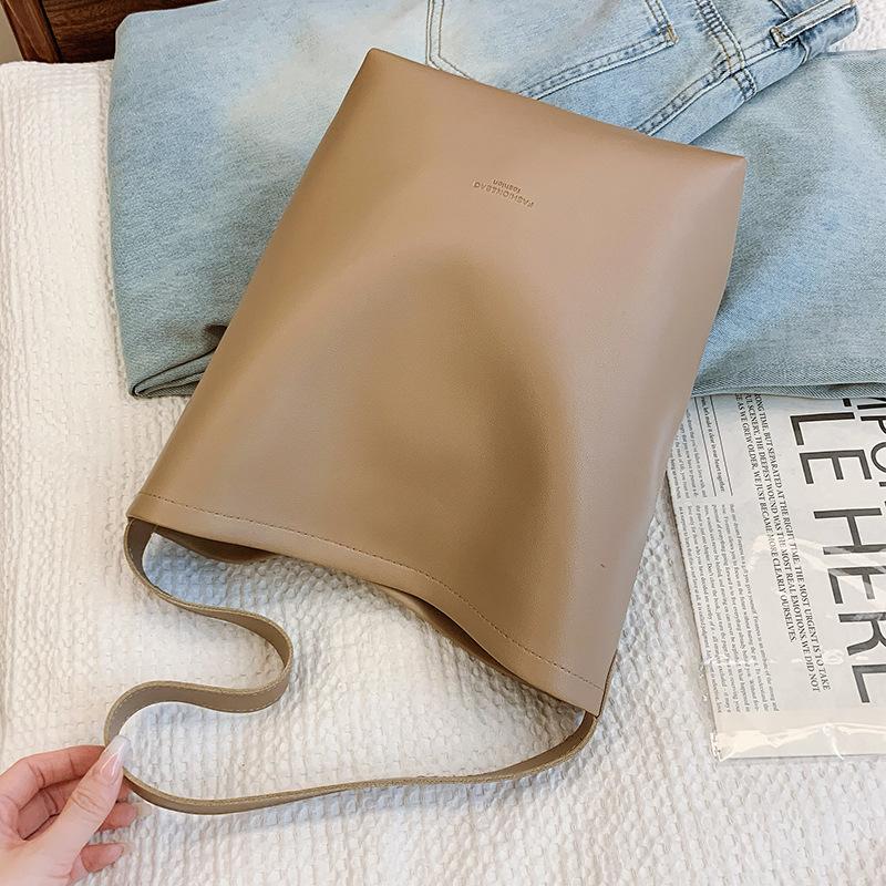 

Высококачественная сумка-тоут, новая большая вместительная сумка через плечо для женщин, ретро-универсальная сумка-ведро Niche