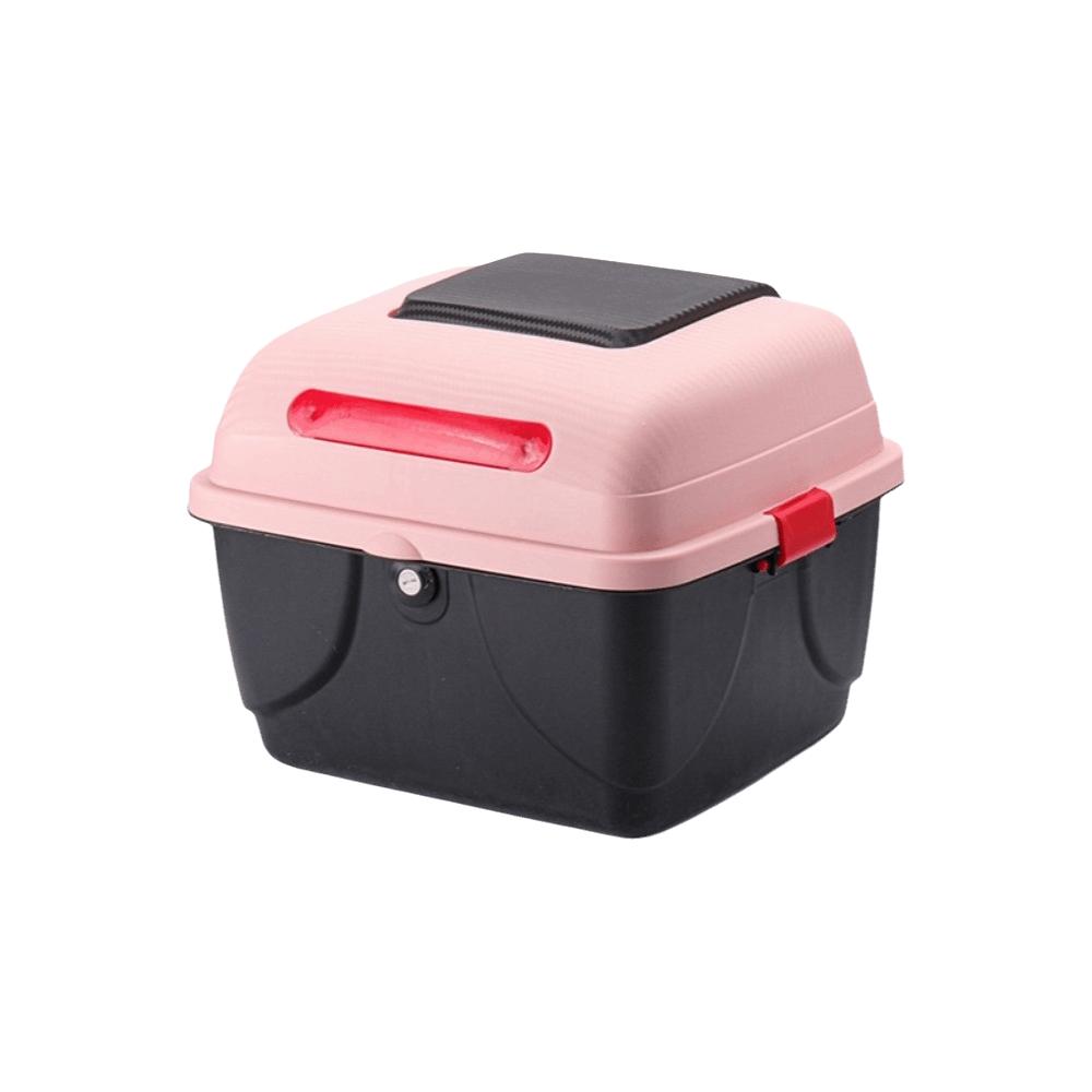 Plastic Motorcycle Rear Top Box Lockable Electric Scooter Toolbox Storage Case  Motorcycle