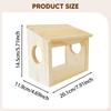 Hamster House Sand Bath Container Unique Visible Accessories Toys Hamsters Digging Box