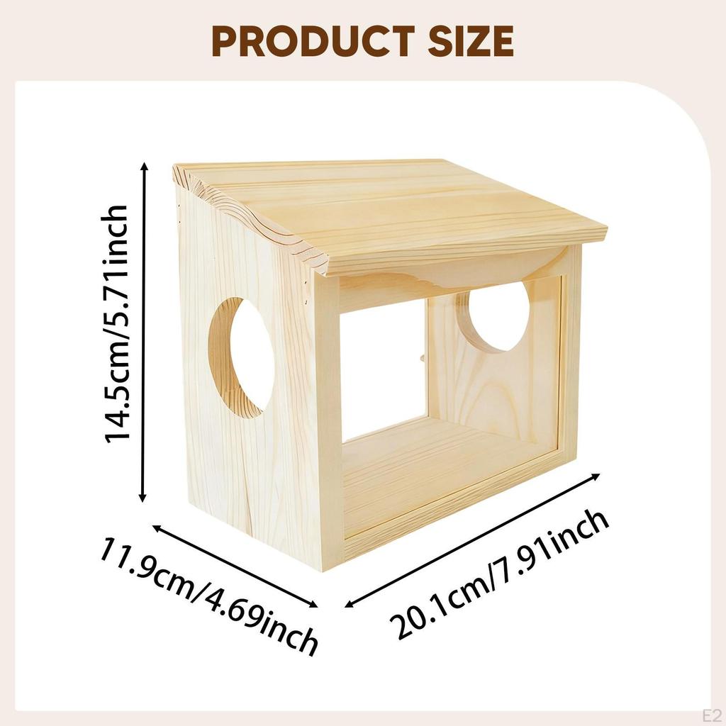 Hamster House Sand Bath Container Unique Visible Accessories Toys Hamsters Digging Box