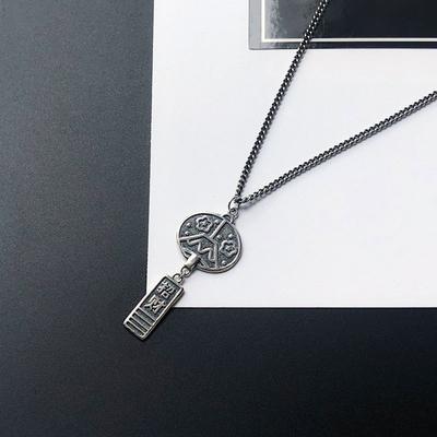 Thai Old Personality Fuji Wind Chime Necklace Temperament Trendy Clavicle Chain Student