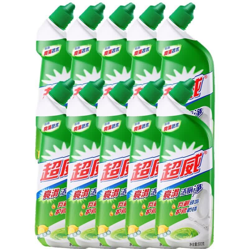 CHAOWEI Powerful Toilet Cleaner (Lemon, 10-Pack)