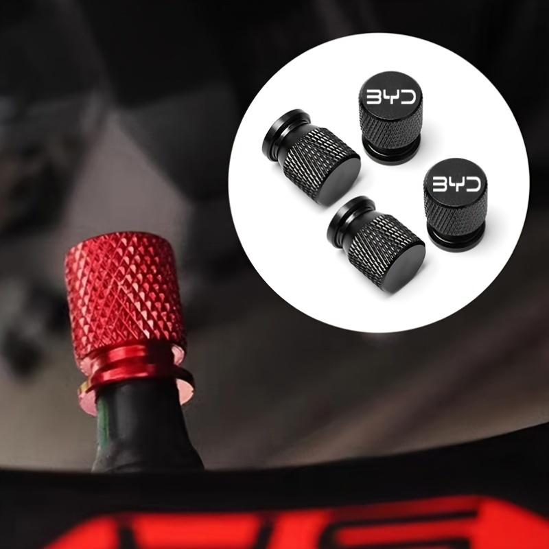 4pcs Car Tire Valve Stem Caps Aluminum Wheel Stem Air Valve Covers for BYD Atto3 Atto2 Dolphin 8 5 Seal U Tang Song Sealion Plus