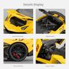 1/32 Alloy Die-cast SVJ63 Sports Car Model With Door Opening, Sound and Light Pull Back, Children's Toy Birthday Gift