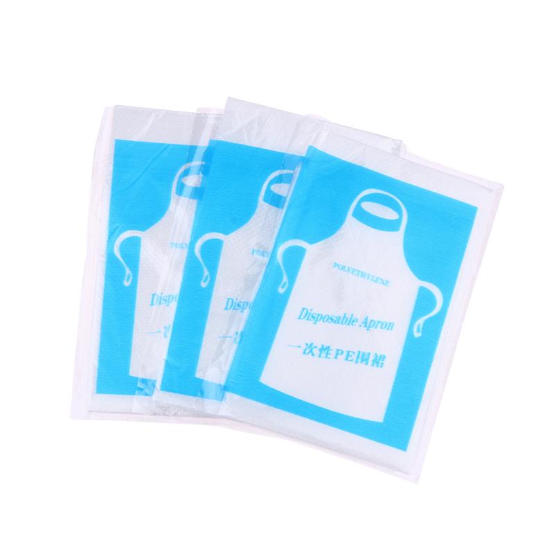 25Pcs Disposable Aprons Clear Plastic Art Apron Waterproof For Adults Kids Painting Party Cooking Housework Picnic Diy Craft