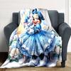1pc Happy Minnie Blanket Lightweight Flannel Throw for Sofa Bed Travel Camping Livingroom Office Couch Chair