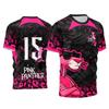Roze Panter 3D-print sport snel drogend ademend heren T-shirt buiten vrijetijd voetbalshirt teamtraining ouder-kind kleding