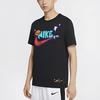 Nike Basketball Logo Print Short Sleeve T-Shirt Men Tops Black DD9373-010