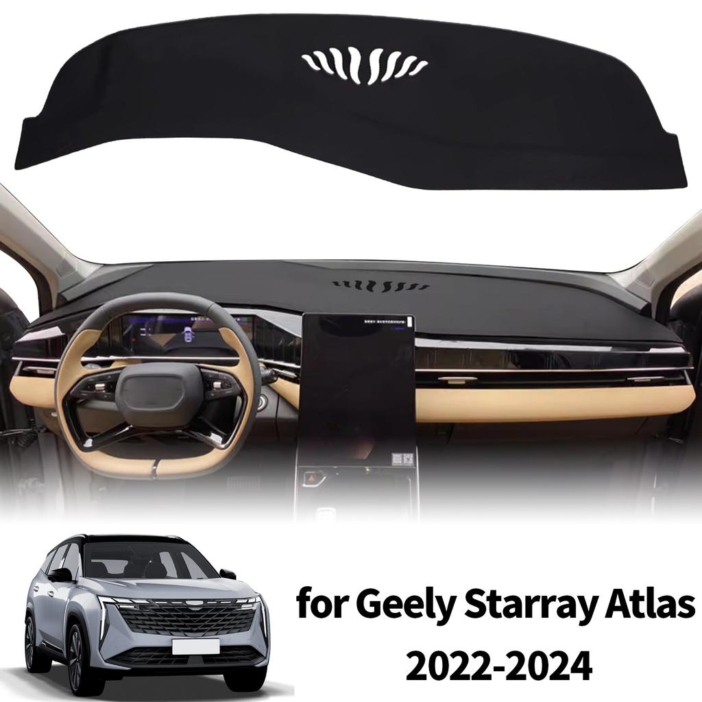 Pour Geely Starray Atlas FX11 2022-2024 : Tapis de tableau de bord, housse de protection, accessoires en cuir, pare-soleil