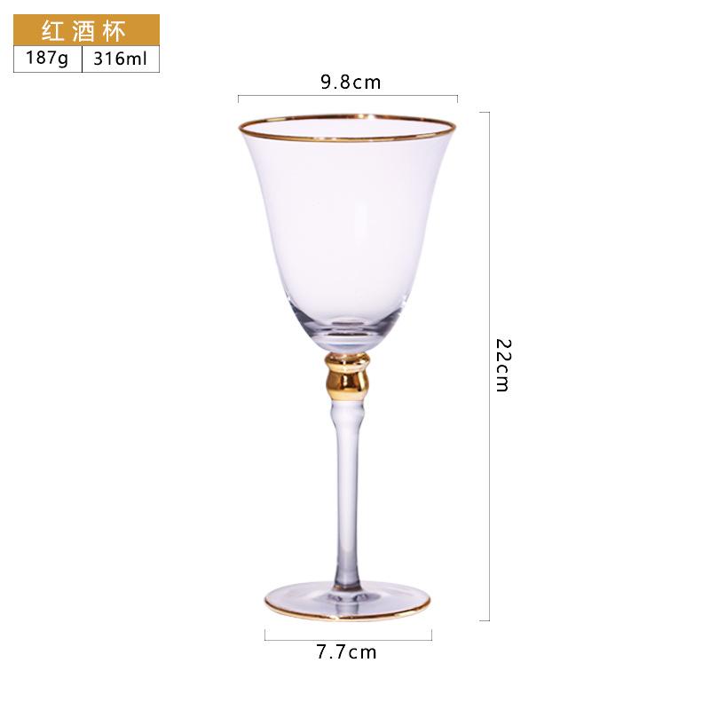 2 stk PhnomCrystal Glass Champagneglass Rødvinsglass, Vinglass Modellrom Vinsett Myk dekorasjon Spisebordspynt
