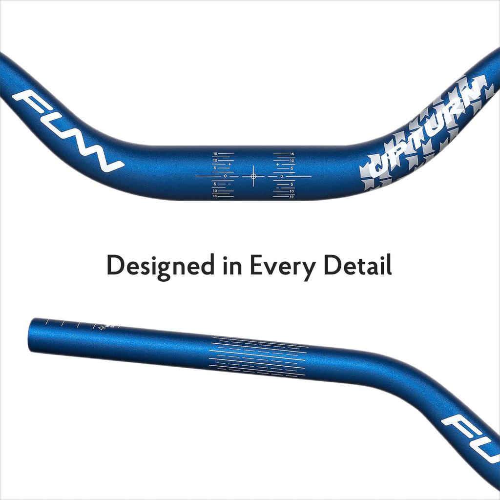 Funn Upturn High Rise Mountain Bike Handlebars Durable and Lightweight Alloy Riser Bicycle Handlebars with 35mm Bar 800mm for MTB and BMX Bikes -