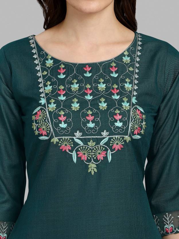 Indian Women Designer Kurta Pant Dupatta Set Party Wear Top Tunic Salwar Suit Kurti Dress