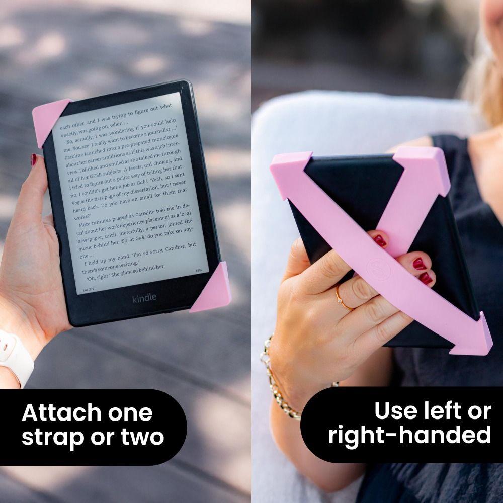 PU Leer 6-7" eReader Veilige Handriem Hoge Elastische Handgreep Houder voor Kindle Paperwhite/Kobo/Voyaga/Pocketbook/Tolino