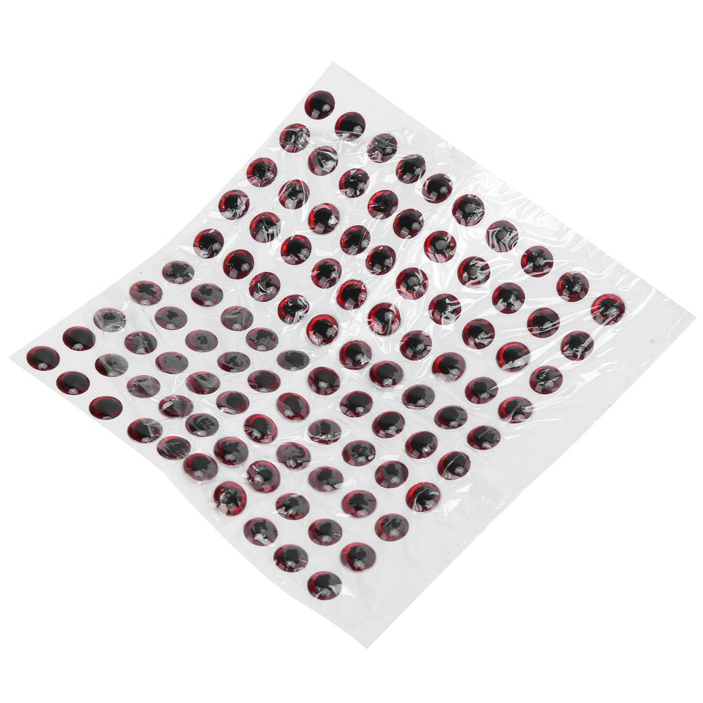 100 Stück Künstliche Fischaugen Oval 3D Falsche Fischköder-Augen Aufkleber für Köder Angelzubehör