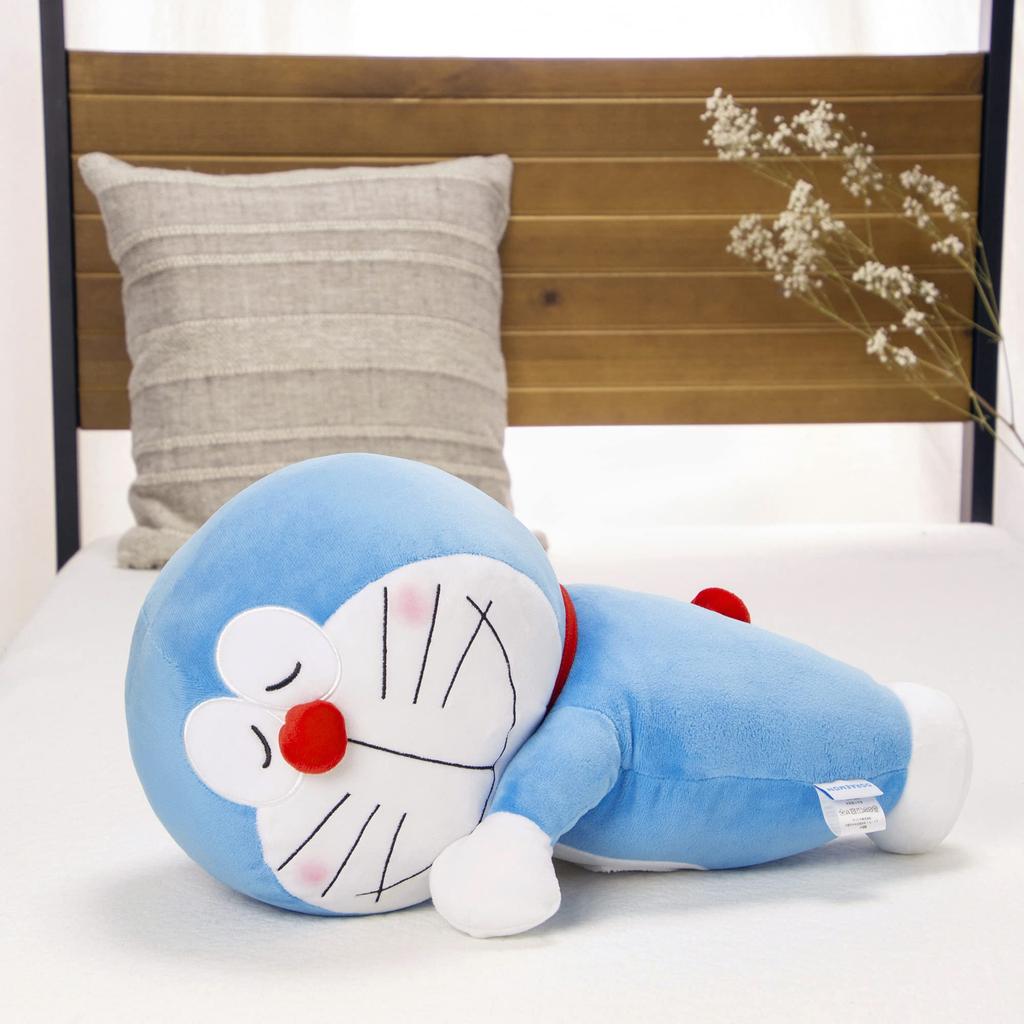 MORIPiLO Tělový polštář Morishita pro děti a dospělé Doraemon Blue Bag 45cm Nadýchaný materiál Vycpaný polštářek Postavy Zboží Shogakukan 4620697 (Dar
