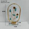 Contemporary Metal Lotus Leaf Ornament for Living Room, Entrance, or Hotel Decor