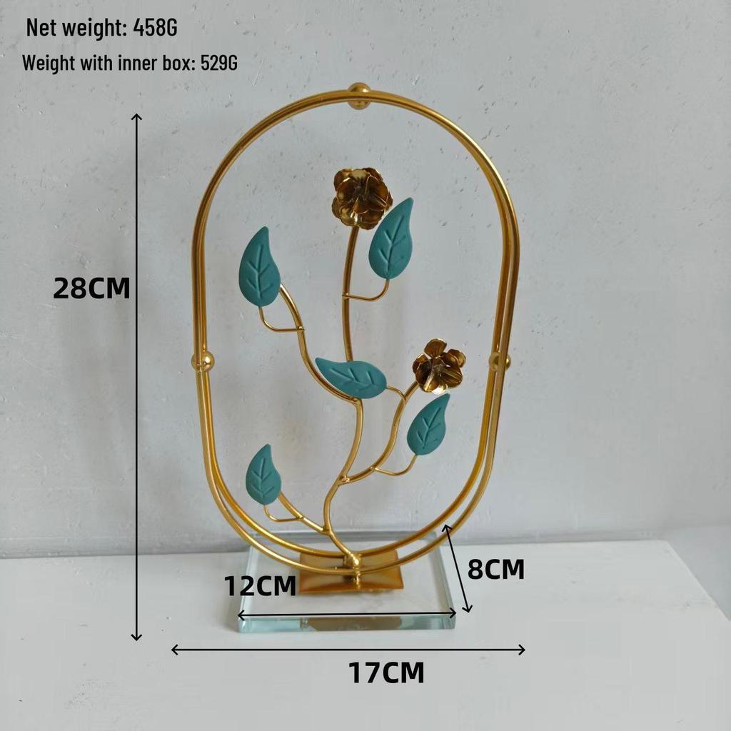 Contemporary Metal Lotus Leaf Ornament for Living Room, Entrance, or Hotel Decor