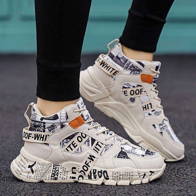 Men High Top Men's Shoes Sneakers Casual Shoes Dad Shoes